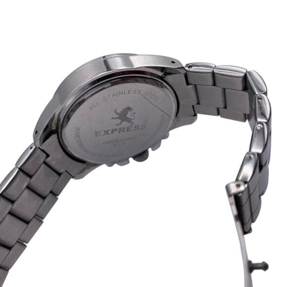 Express Men’s Chronograph Stainless Steel Watch – Silver Tone, Classic - Picture 5 of 6